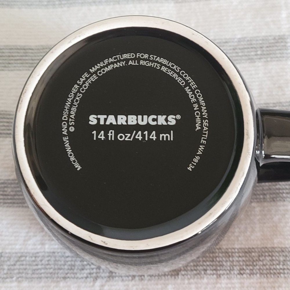 Starbucks Black And Green Mermaid Logo Mug - Picture 6 of 9